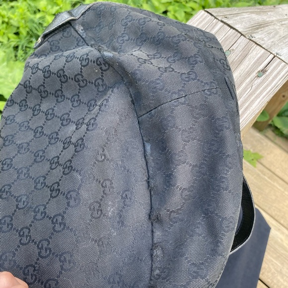 Authentic Gucci D-Ring GG logo tote black gold Y2K - Picture 13 of 13